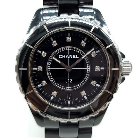 chanel j12 mens black ceramic watch|authentic chanel j12 watch.